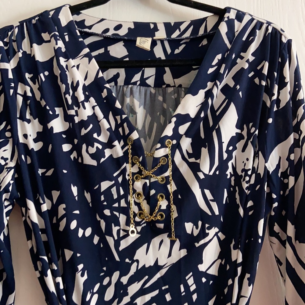 Navy & White Resort Dress